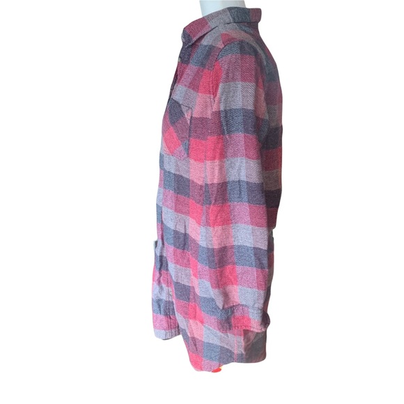 Roots Flannel Long Sleeve Plaid Tunic with pockets - Picture 4 of 7